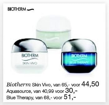 Aanbiedingen Biotherm skin vivo - Biotherm - Geldig van 26/12/2014 tot 06/02/2015 bij De Bijenkorf