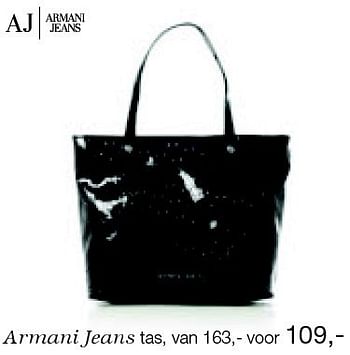 Aanbiedingen Armani jeans tas - Armani - Geldig van 26/12/2014 tot 06/02/2015 bij De Bijenkorf