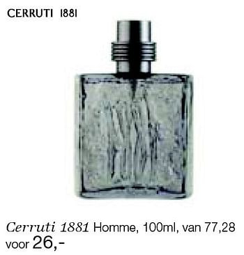 Aanbiedingen Cerruti 1881 homme - Cerruti 1881 - Geldig van 26/12/2014 tot 06/02/2015 bij De Bijenkorf
