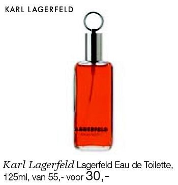 Aanbiedingen Karl lagerfeld lagerfeld eau de toilette - Karl Lagerfeld - Geldig van 26/12/2014 tot 06/02/2015 bij De Bijenkorf