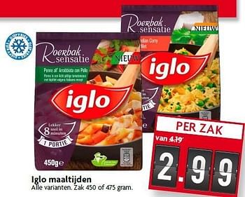 Aanbiedingen Iglo maaltijden - Iglo - Geldig van 18/01/2015 tot 24/01/2015 bij Deka Markt