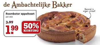 Aanbiedingen Roomboter appeltaart - Huismerk - Em-té - Geldig van 18/01/2015 tot 24/01/2015 bij Em-té
