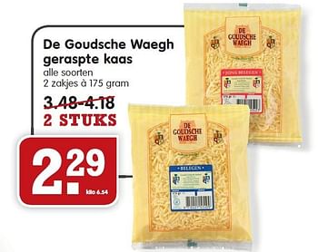 Aanbiedingen De goudsche waegh geraspte kaas - De Goudsche Waegh - Geldig van 18/01/2015 tot 24/01/2015 bij Em-té