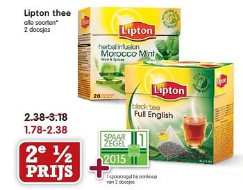 Aanbiedingen Lipton thee - Lipton - Geldig van 18/01/2015 tot 24/01/2015 bij Em-té