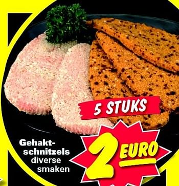 Aanbiedingen Gehaktschnitzels diverse smaken - Huismerk - Nettorama - Geldig van 19/01/2015 tot 25/01/2015 bij Nettorama