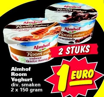Aanbiedingen Almhof room yoghurt - Almhof - Geldig van 19/01/2015 tot 25/01/2015 bij Nettorama