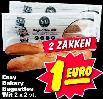Aanbiedingen Easy bakery baguettes - Easy Bakery - Geldig van 19/01/2015 tot 25/01/2015 bij Nettorama