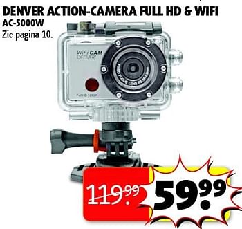 Aanbiedingen Denver action-camera full hd + wifi - Denver - Geldig van 20/01/2015 tot 25/01/2015 bij Kruidvat