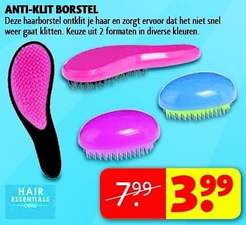Aanbiedingen Anti-klit borstel  - Hair Essentials - Geldig van 20/01/2015 tot 25/01/2015 bij Kruidvat