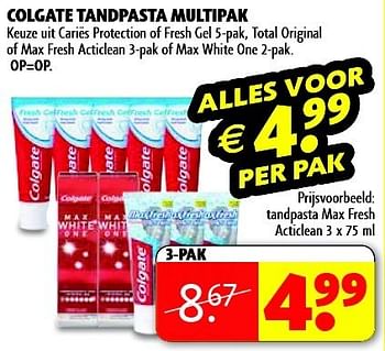 Aanbiedingen Colgate tandpasta multipak - Colgate - Geldig van 20/01/2015 tot 25/01/2015 bij Kruidvat
