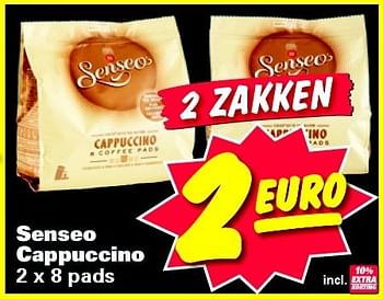 Aanbiedingen Senseo cappuccino - Douwe Egberts - Geldig van 19/01/2015 tot 25/01/2015 bij Nettorama