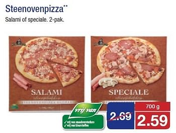 Aanbiedingen Steenovenpizza salami of speciale - Huismerk - Aldi - Geldig van 21/01/2015 tot 27/01/2015 bij Aldi