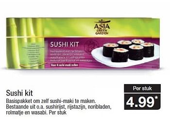 Aanbiedingen Sushi kit basispakket om zelf sushi-maki te maken - Asia Green Garden - Geldig van 21/01/2015 tot 27/01/2015 bij Aldi