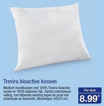 Aanbiedingen Trevira bioactive kussen medisch hoofdkussen met 100% trevira bioactive - Huismerk - Aldi - Geldig van 21/01/2015 tot 27/01/2015 bij Aldi