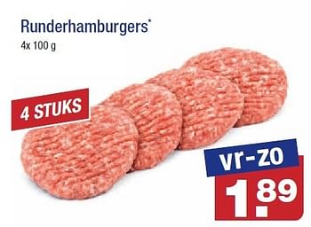 Aanbiedingen Runderhamburgers - Huismerk - Aldi - Geldig van 21/01/2015 tot 27/01/2015 bij Aldi