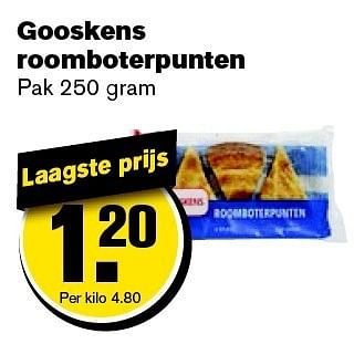 Aanbiedingen Gooskens roomboterpunten - Gooskens - Geldig van 21/01/2015 tot 27/01/2015 bij Hoogvliet