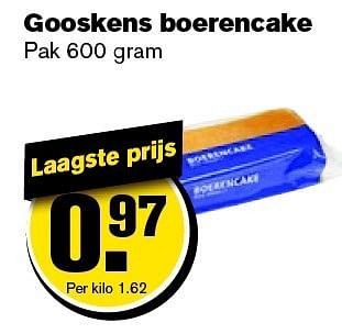 Aanbiedingen Gooskens boerencake - Gooskens - Geldig van 21/01/2015 tot 27/01/2015 bij Hoogvliet