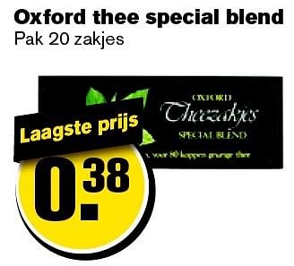 Aanbiedingen Oxford thee special blend - Oxford - Geldig van 21/01/2015 tot 27/01/2015 bij Hoogvliet