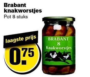 Aanbiedingen Brabant knakworstjes - Brabant - Geldig van 21/01/2015 tot 27/01/2015 bij Hoogvliet