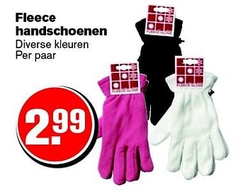 Aanbiedingen Fleece handschoenen - Huismerk - Hoogvliet - Geldig van 21/01/2015 tot 27/01/2015 bij Hoogvliet