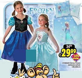 Aanbiedingen Disney frozen dekbedovertrek - Disney  Frozen - Geldig van 26/01/2015 tot 22/02/2015 bij ToyChamp