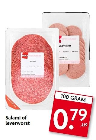 Aanbiedingen Salami of leverworst - Huismerk - Deka Markt - Geldig van 25/01/2015 tot 31/01/2015 bij Deka Markt