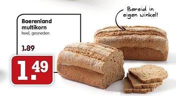 Aanbiedingen Boerenland multikorn heel, gesneden - Huismerk - Em-té - Geldig van 25/01/2015 tot 31/01/2015 bij Em-té