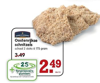 Aanbiedingen Oostenrijkse schnitzels - Heerlyckheeden - Geldig van 25/01/2015 tot 31/01/2015 bij Em-té