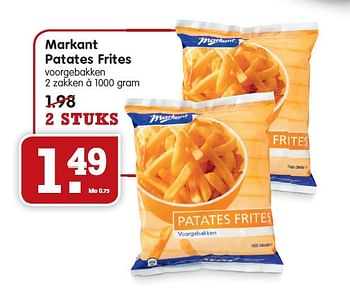 Aanbiedingen Markant patates frites voorgebakken - Markant - Geldig van 25/01/2015 tot 31/01/2015 bij Em-té