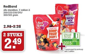 Aanbiedingen Redband - Red band - Geldig van 25/01/2015 tot 31/01/2015 bij Em-té