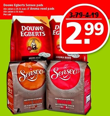 Aanbiedingen Douwe egberts senseo pads of aroma rood pads - Douwe Egberts - Geldig van 25/01/2015 tot 31/01/2015 bij Plus