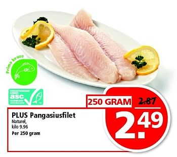 Aanbiedingen Plus pangasiusfilet naturel - Huismerk - Plus - Geldig van 25/01/2015 tot 31/01/2015 bij Plus