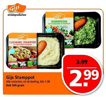 Aanbiedingen Gijs stamppot - Gijs - Geldig van 25/01/2015 tot 31/01/2015 bij Plus