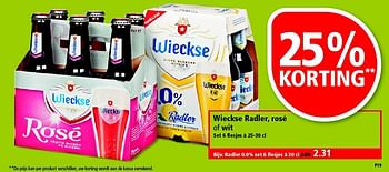 Aanbiedingen Wieckse radler, rosé of wit - Wieckse - Geldig van 25/01/2015 tot 31/01/2015 bij Plus