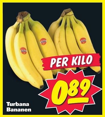 Aanbiedingen Turbana bananen - Turbana - Geldig van 26/01/2015 tot 01/02/2015 bij Nettorama
