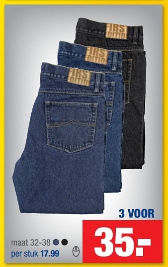 Aanbiedingen Jeans - Huismerk - Schoenenreus - Geldig van 25/01/2015 tot 01/02/2015 bij Schoenenreus