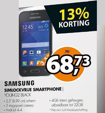 Aanbiedingen Samsung simlockvrije smartphone - Samsung - Geldig van 26/01/2015 tot 01/02/2015 bij Expert