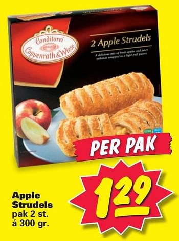 Aanbiedingen Apple strudels - Huismerk - Nettorama - Geldig van 26/01/2015 tot 01/02/2015 bij Nettorama