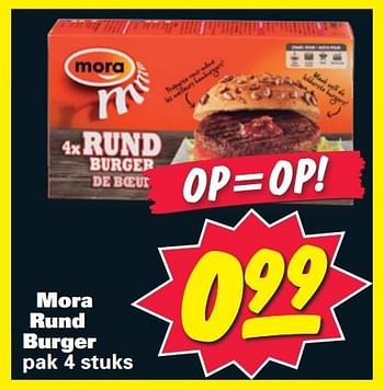 Aanbiedingen Mora rund burger - Mora - Geldig van 26/01/2015 tot 01/02/2015 bij Nettorama