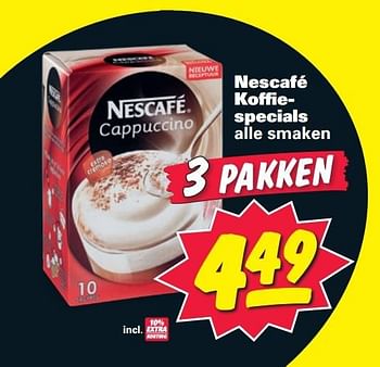 Aanbiedingen Nescafé koffiespecials alle smaken - Nescafe - Geldig van 26/01/2015 tot 01/02/2015 bij Nettorama