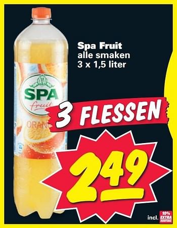 Aanbiedingen Spa fruit - Spa - Geldig van 26/01/2015 tot 01/02/2015 bij Nettorama
