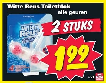 Aanbiedingen Witte reus toiletblok - Witte reus - Geldig van 26/01/2015 tot 01/02/2015 bij Nettorama