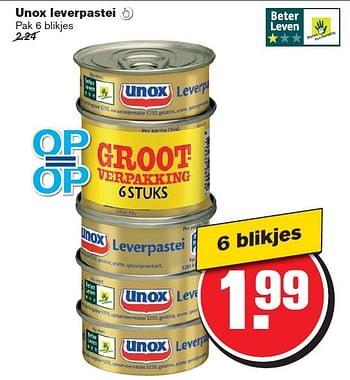 Aanbiedingen Unox leverpastei  - Unox - Geldig van 28/01/2015 tot 03/02/2015 bij Hoogvliet