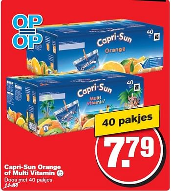 Aanbiedingen Capri-sun orange of multi vitamin - Capri-Sun - Geldig van 28/01/2015 tot 03/02/2015 bij Hoogvliet