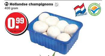 Aanbiedingen Hollandse champignons  - Huismerk - Hoogvliet - Geldig van 28/01/2015 tot 03/02/2015 bij Hoogvliet