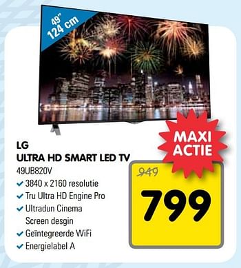 Aanbiedingen Lg ultra hd smart led tv tru ultra hd engine pro - LG - Geldig van 24/01/2015 tot 07/02/2015 bij Maxwell