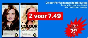 Aanbiedingen Colour performance haarkleuring - Colour Performance - Geldig van 27/01/2015 tot 01/02/2015 bij Trekpleister
