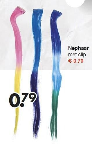 Aanbiedingen Nephaar met clip - Huismerk - Wibra - Geldig van 26/01/2015 tot 07/02/2015 bij Wibra