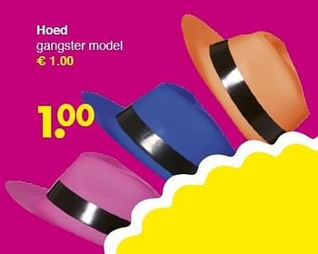 Aanbiedingen Hoed gangster model - Huismerk - Wibra - Geldig van 26/01/2015 tot 07/02/2015 bij Wibra
