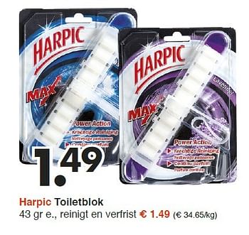 Aanbiedingen Harpic toiletblok - Harpic - Geldig van 26/01/2015 tot 07/02/2015 bij Wibra